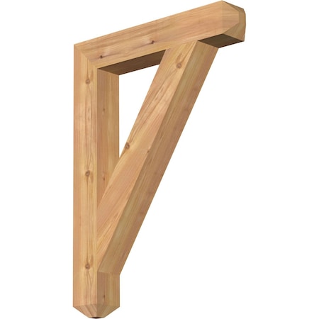 Ekena Millwork Traditional Craftsman Smooth Bracket, Western Red Cedar, 3 1/2"W x 22"D x 30"H BKT04X22X30TRA04SWR